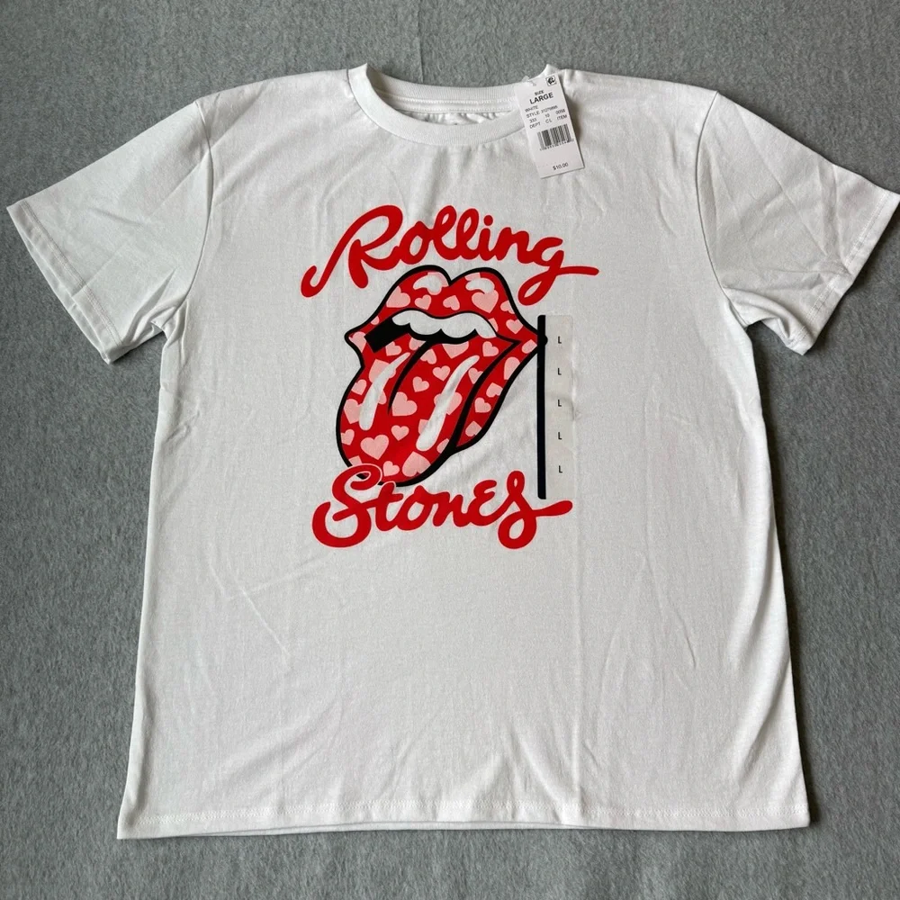 NEW The Rolling Stones Graphic Tee Girls Size Large